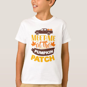 T-shirt Rencontrez-Moi Au Citrouille Patch Farm Automne Sl