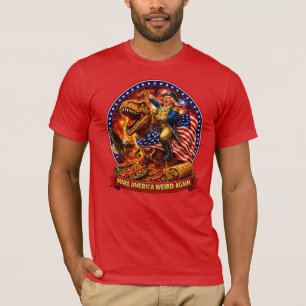 T-shirt Rendez l'Amérique bizarre à nouveau Patriotique