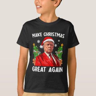 T-shirt Rendez Noël Great Again Drôle Père Noël Trump 2024