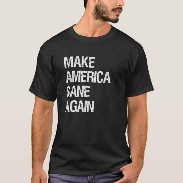 T-shirt Rendre à l'Amérique sa virage Chemise rouge (Devant)