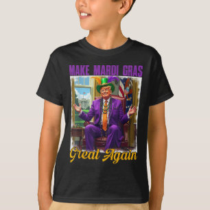 T-shirt Rendre à Mardi Gras sa grandeur Trump perles fente
