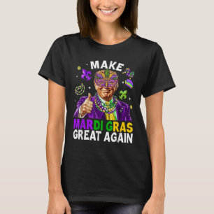T-shirt Rendre à Mardi Gras sa grandeur Trump perles fente