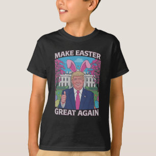 T-shirt Rendre à Pâques sa grandeur Trump Bunny Flag 1