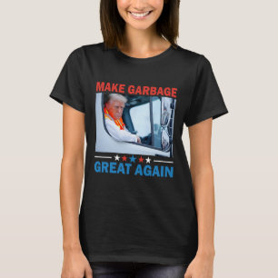 T-shirt Rendre Garbyge Grand À Nouveau Trump Rides Dans Ga