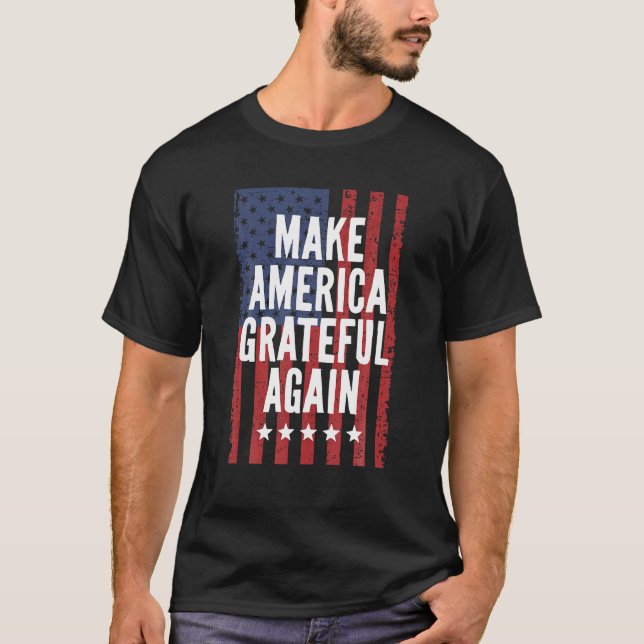 T-shirt Rendre hommage à l'Amérique 4 juillet M positif (Devant)