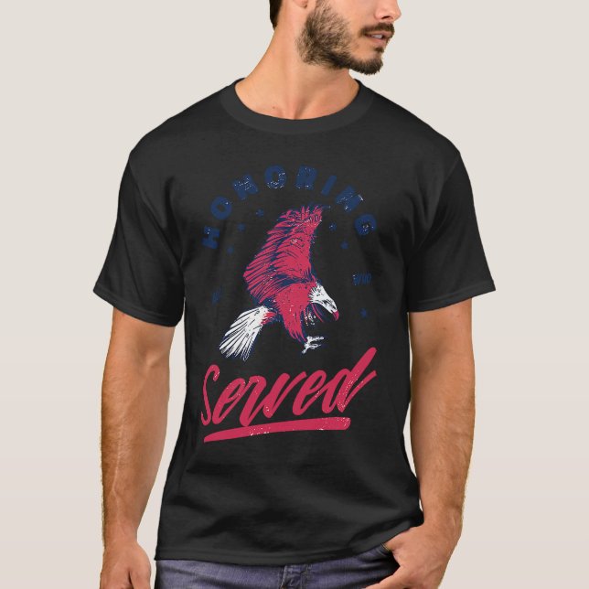 T-shirt Rendre hommage à tous ceux qui ont servi des vétér (Devant)