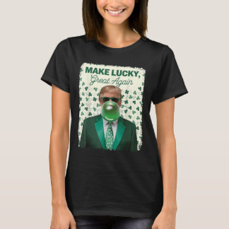 T-shirt Rendre la chance grande à nouveau Trump soufflant