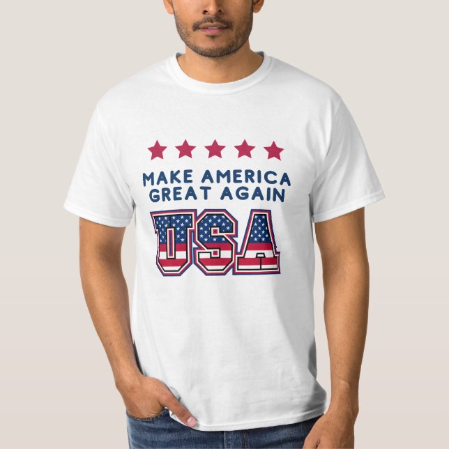 T-shirt Rendre l'Amérique grande à nouveau USA (Devant)