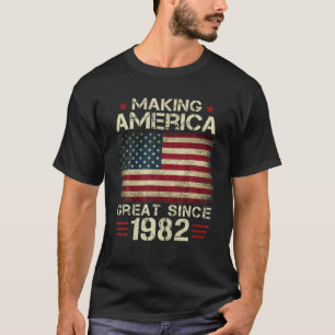 T-shirt Rendre l'Amérique grande depuis 1982 Cadeaux Vinta