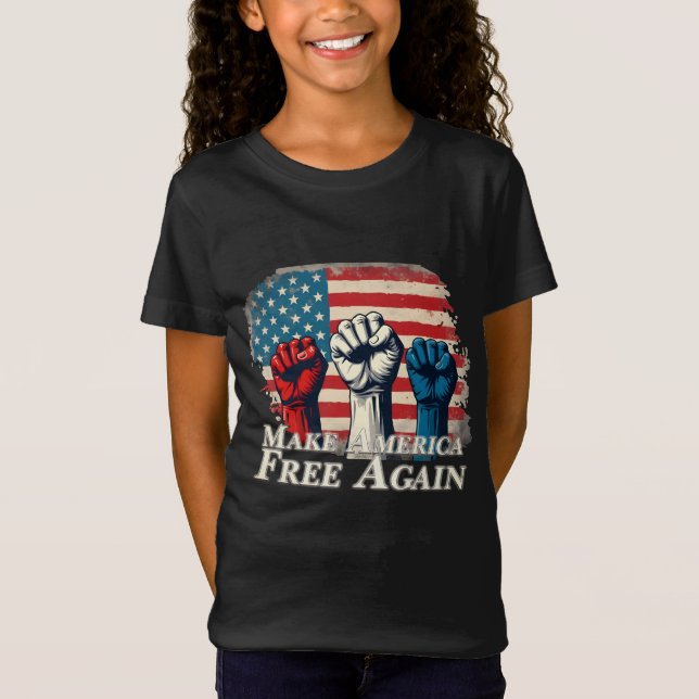T-Shirt Rendre l'Amérique libre à nouveau (Devant)
