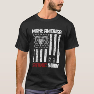 T-shirt Rendre l'Amérique satanique à nouveau gothique USA