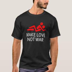 T-shirt Rendre l'amour pas la guerre heureux Hippy dire fa
