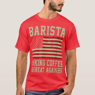 T-shirt Rendre le café grand à nouveau Drapeau américain