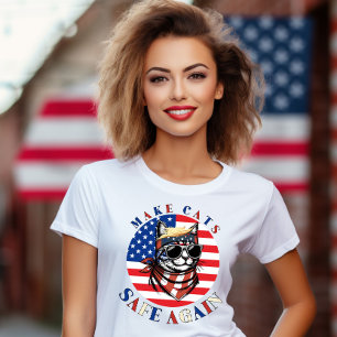 T-shirt Rendre les chats en sécurité à nouveau USA Electio