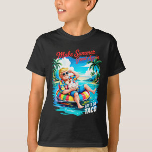 T-shirt Rendre l'été super à nouveau drôle Président Chick