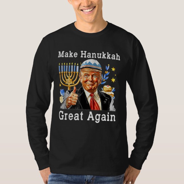 T-shirt Rendre sa grandeur à Hanoukka Trump Chanukah (Devant)