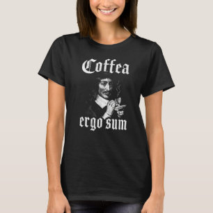 T-shirt René Descartes Principes de café Philosophie Coffe
