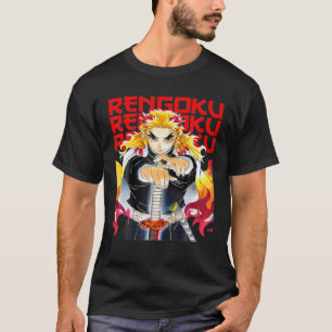 T-shirt Rengoku Drôle Oeuvre Artistique Pour Hommes Femmes