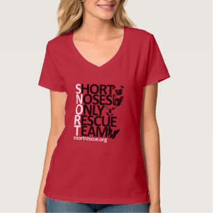 T-shirt RENIFLEZ la douille courte verticale V - pièce en