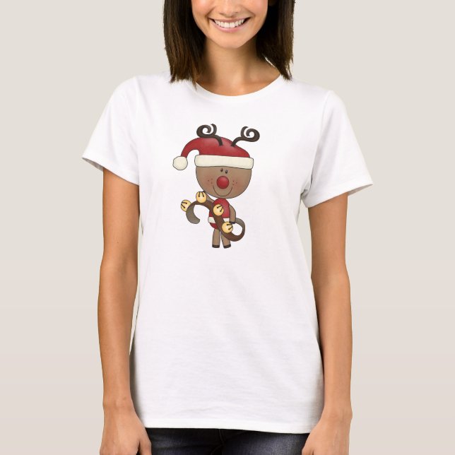 T-shirt Renne de Rudy avec Bells (Devant)