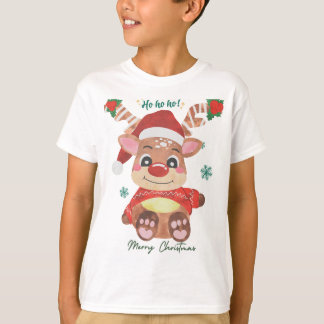 T-shirt Renne Joyeux Noël - Festif et Amusant !