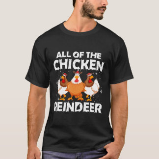 T-shirt Renne Noël de poulet