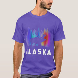 T-shirt Rennes d'Alaska Moose Lumières Polaires Sentiment 
