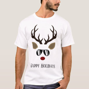 T-shirt Rennes de Noël de fête ajouter du texte