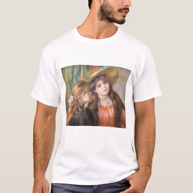 T-shirt Renoir - Portrait de deux petites filles (Devant)
