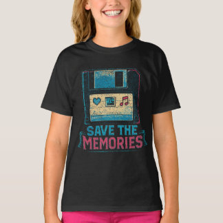 T-shirt Renouveau de la disquette : Sauvegarder les souven