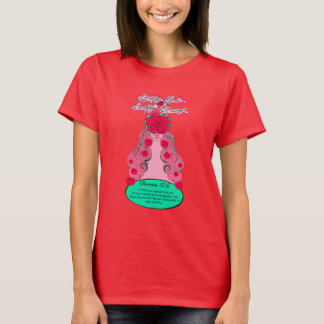 T-shirt Renouvelez votre esprit - Rose blusant