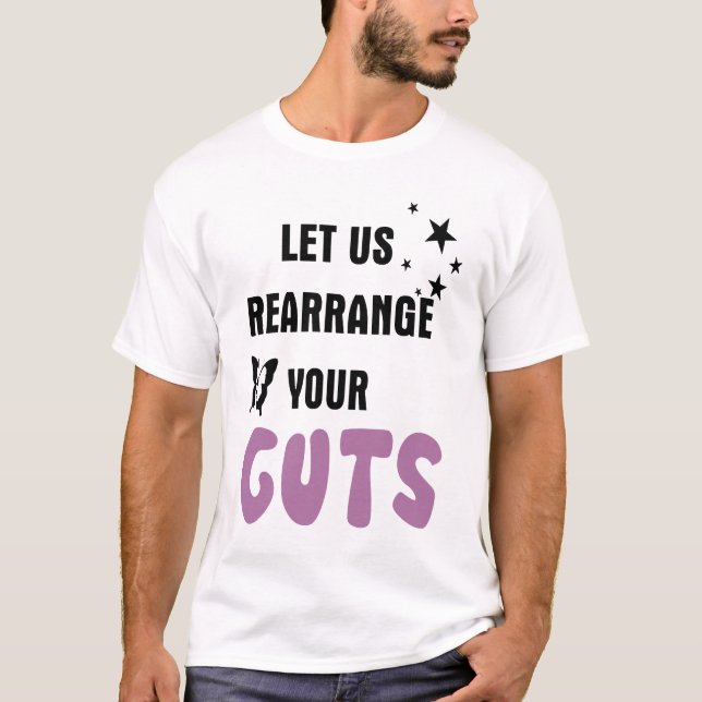 T-shirt Réorganisons vos tripes (Devant)