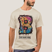 Rep Votre Nom : Lettre Graffiti Personnalisable "B