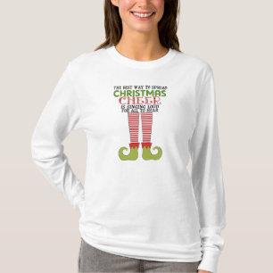 T-shirt Répandez la chemise d'Elf d'acclamation de Noël