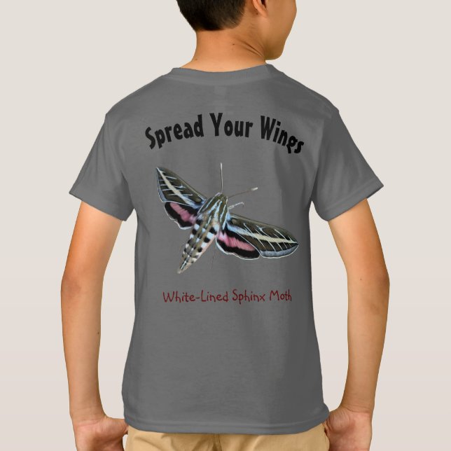 T-shirt Répandez votre poche de papillon colorée et votre  (Dos)