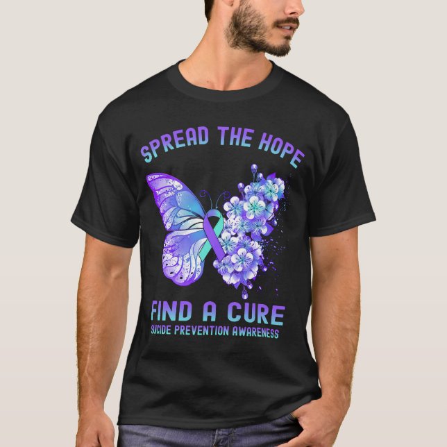T-shirt Répandre L'Espoir Trouver Une Prévention Cure Du S (Devant)