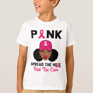 T-shirt Répandre Rose L'Espoir Trouver Le Cancer Cure Du S