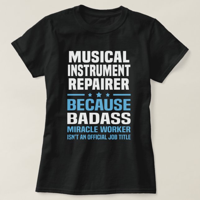 T-shirt Réparateur d'instruments de musique (Design devant)
