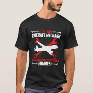 T-shirt Réparation d'aéronefs - Mécanique Technicien aéron