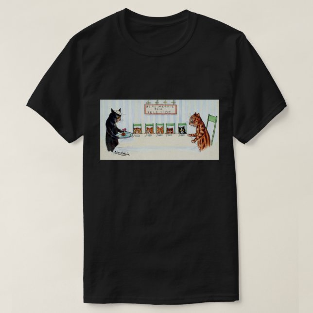 T-shirt Repas de Noël, Louis Wain (Design devant)