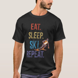 T-shirt Repas de ski de sommeil