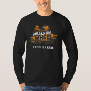 T-shirt Repas de vélo sur mesure sur roues Gag de l'équipe