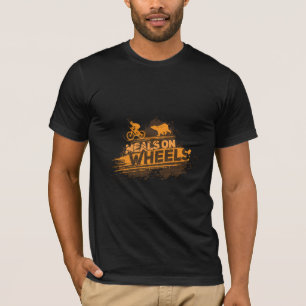T-shirt Repas sur Roues Ours Chase Cyclist