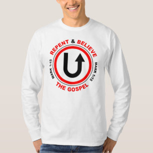 T-shirt Repentez et croyez l'Évangile : Jésus foi chrétien