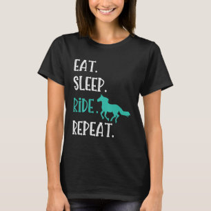 T-shirt Répéter équitation
