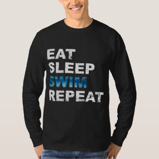 T-shirt Répéter la baignade du sommeil - Un cadeau amusant