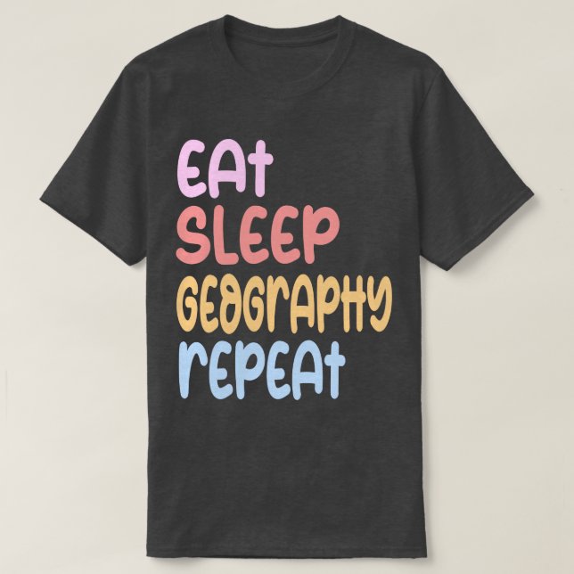 T-shirt répéter la géographie (Design devant)