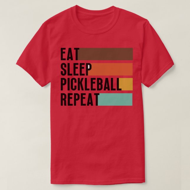 T-shirt Répéter la lecture du ballon-baskets du sommeil 6 (Design devant)
