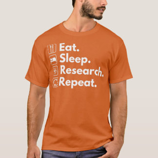 T-shirt Répéter la recherche sur le sommeil de manger 4