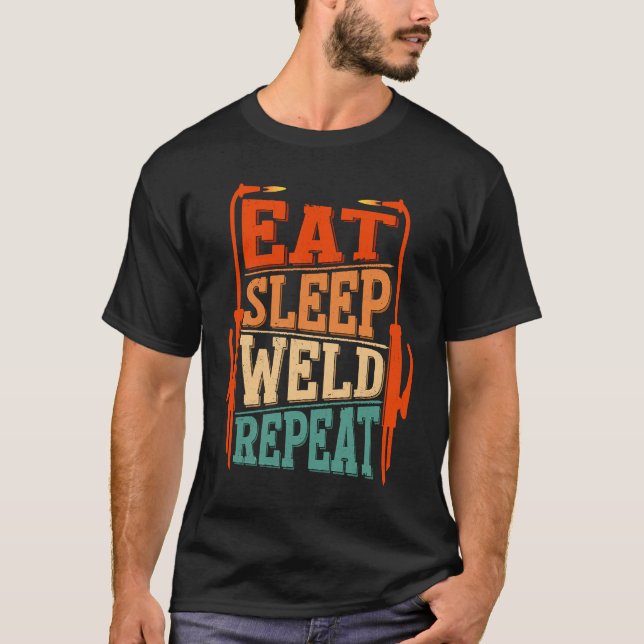 T-shirt Répéter la soudure du sommeil (Devant)
